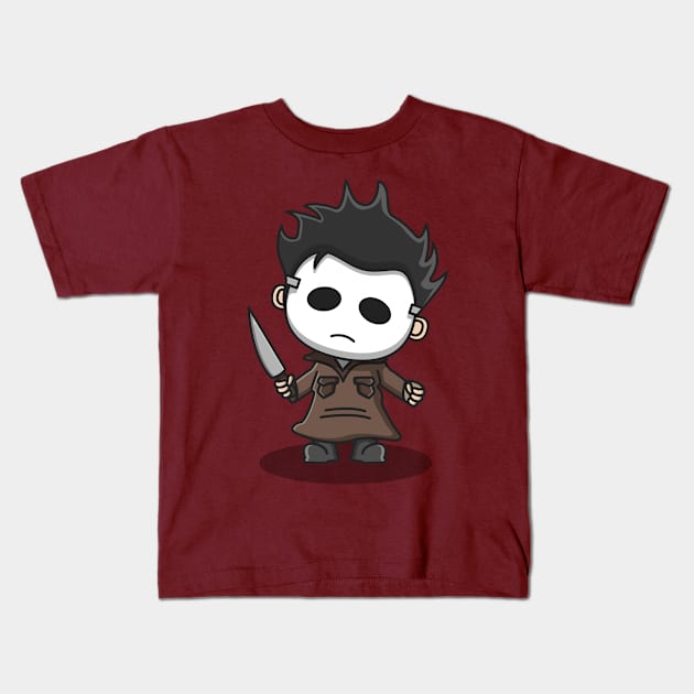 cute Michael Myers Kids T-Shirt by fflat hds